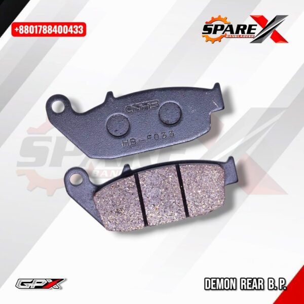BRAKE PAD REAR GPX DEMON