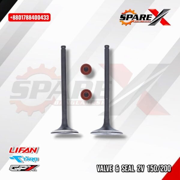 VALVE & SEAL SET 2 VALVE LIFAN TAROGP GPX DEMON